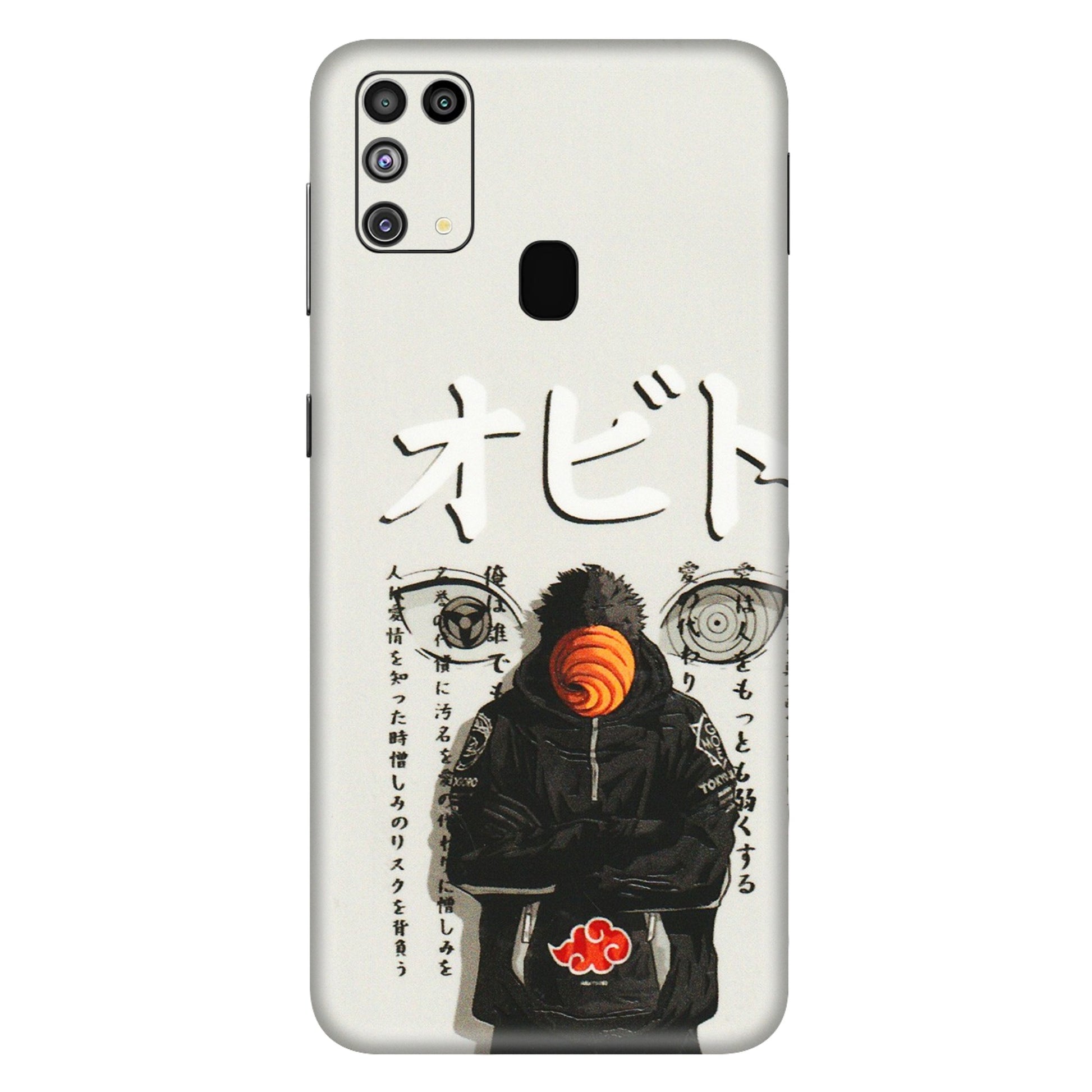Samsung M/F/Note/Flip and C Phone Skins (All Models) - Obito Anime Eye - 3D Embossed Finish (L-19) Samsung Galaxy M31