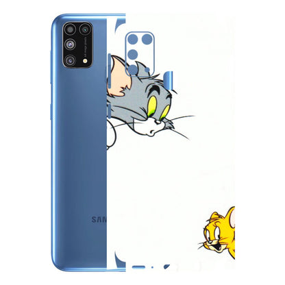 Samsung M/F/Note/Flip and C Phone Skins (All Models) - Cute Tom And Jerry - 3D Embossed Finish (L-220) Samsung Galaxy M31