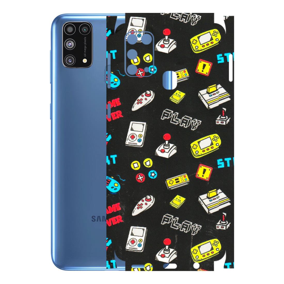 Samsung M/F/Note/Flip and C Phone Skins (All Models) - Gaming Doodles - 3D Embossed Finish (L-224) Samsung Galaxy M31