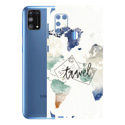 Samsung M/F/Note/Flip and C Phone Skins (All Models) - Travel The World - 3D Embossed Finish (L-232) Samsung Galaxy M31