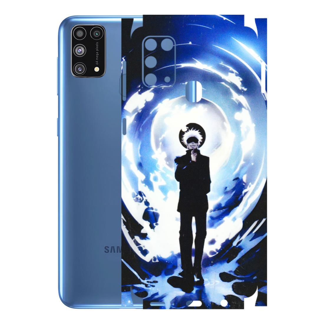 Samsung M/F/Note/Flip and C Phone Skins (All Models) - Satoru Gojo Dark Blue - 3D Embossed Finish (L-235) Samsung Galaxy M31