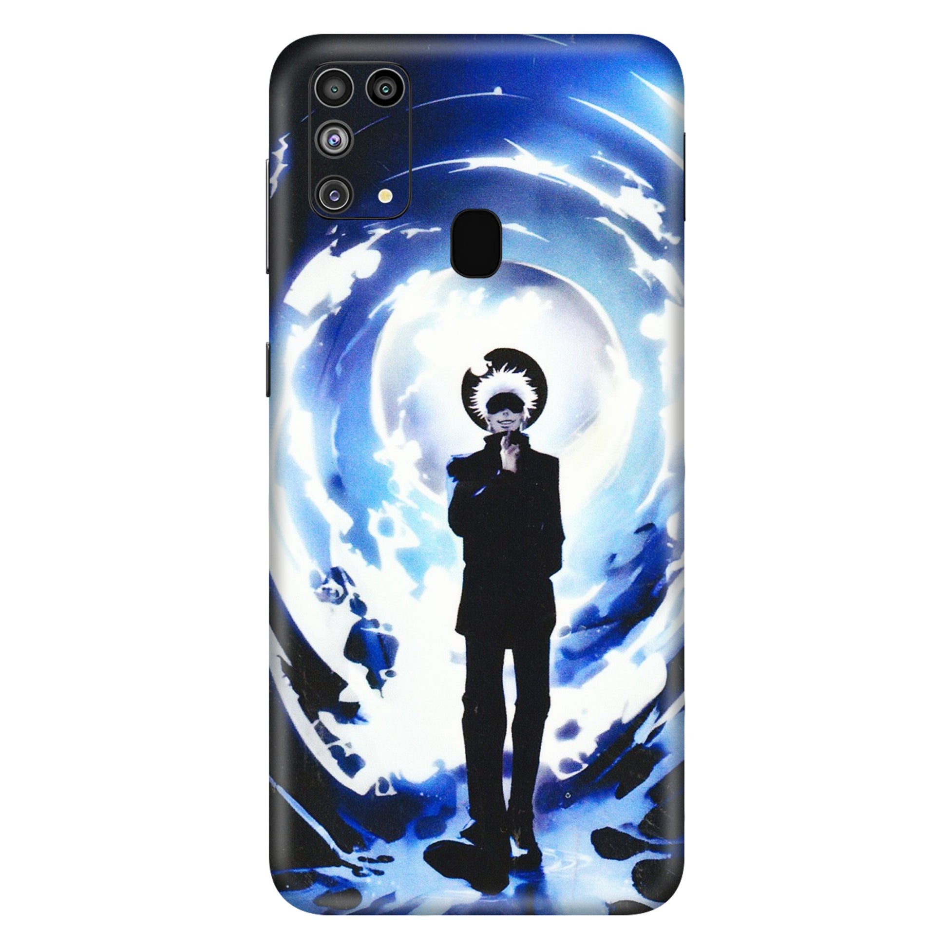 Samsung M/F/Note/Flip and C Phone Skins (All Models) - Satoru Gojo Dark Blue - 3D Embossed Finish (L-235) Samsung Galaxy M31