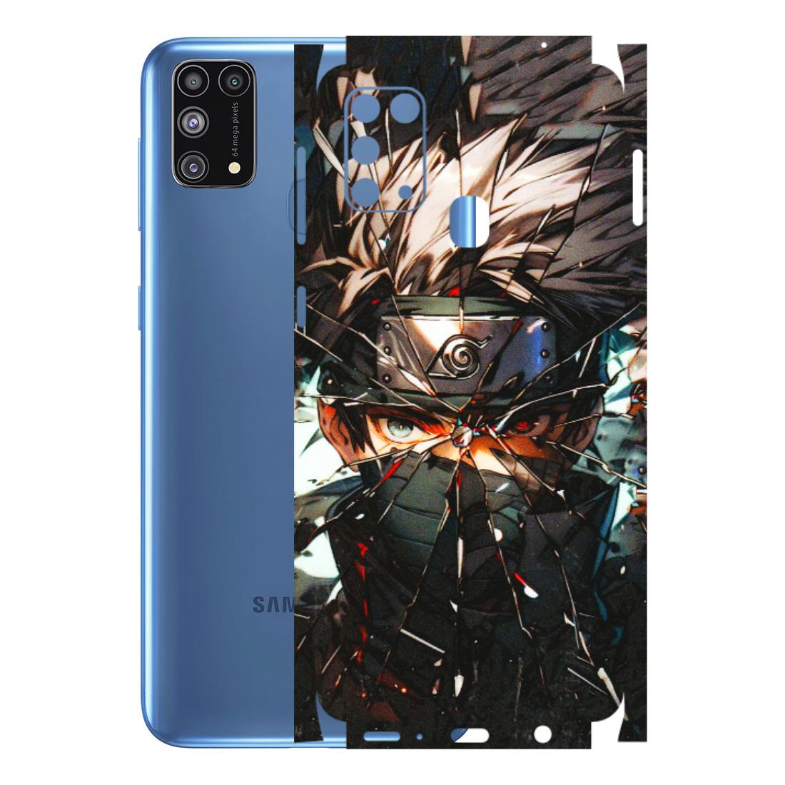 Samsung M/F/Note/Flip and C Phone Skins (All Models) - Kakashi Shattered Glass Effect - 3D Embossed Finish (L-237) Samsung Galaxy M31