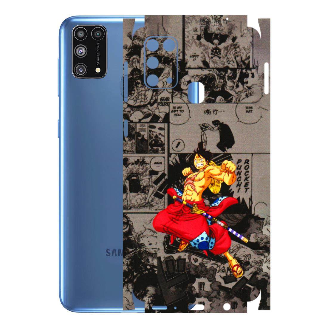 Samsung M/F/Note/Flip and C Phone Skins (All Models) - One Piece Rocket Punch Manga - 3D Embossed Finish (L-25) Samsung Galaxy M31