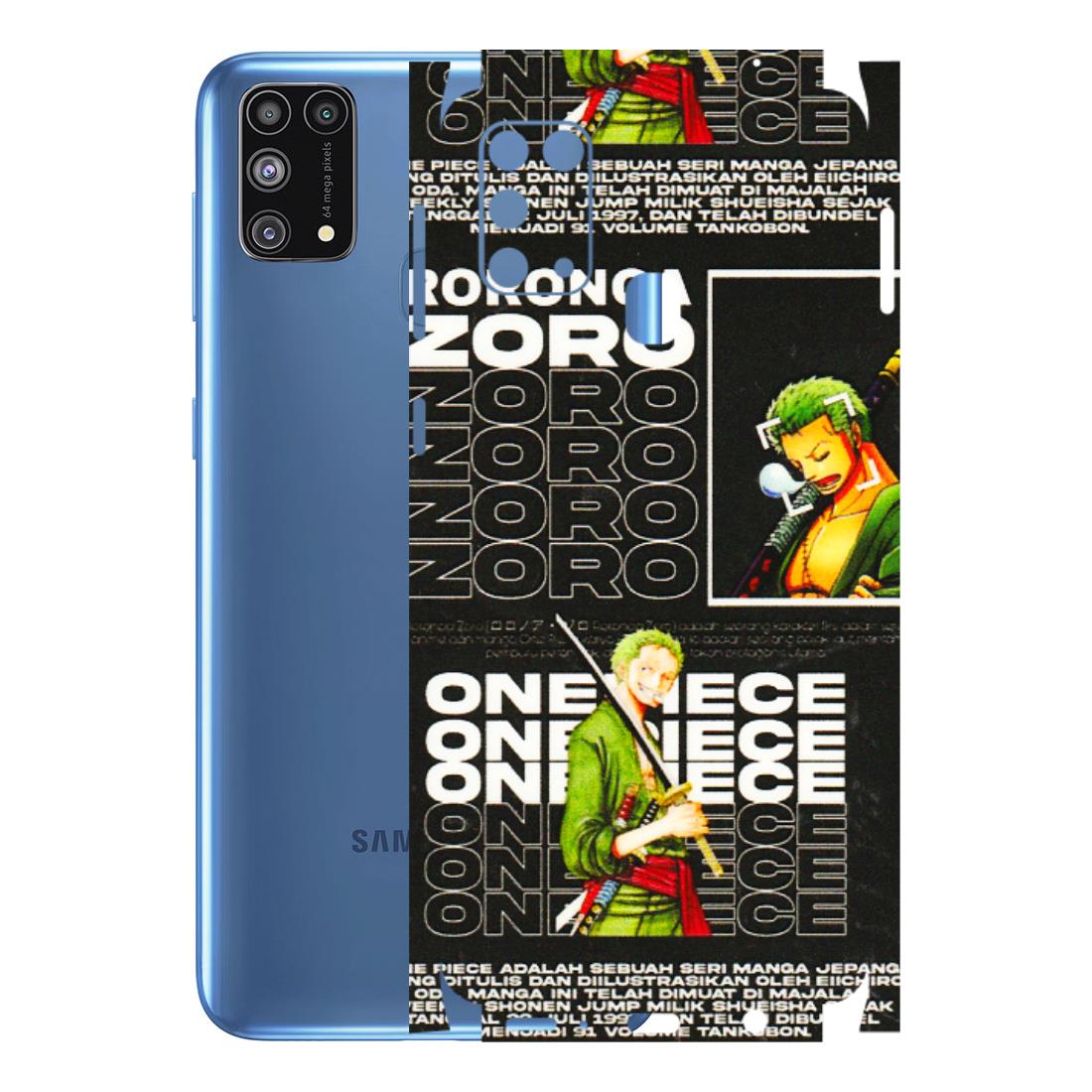 Samsung M/F/Note/Flip and C Phone Skins (All Models) - One Piece Zoro - 3D Embossed Finish (L-250) Samsung Galaxy M31