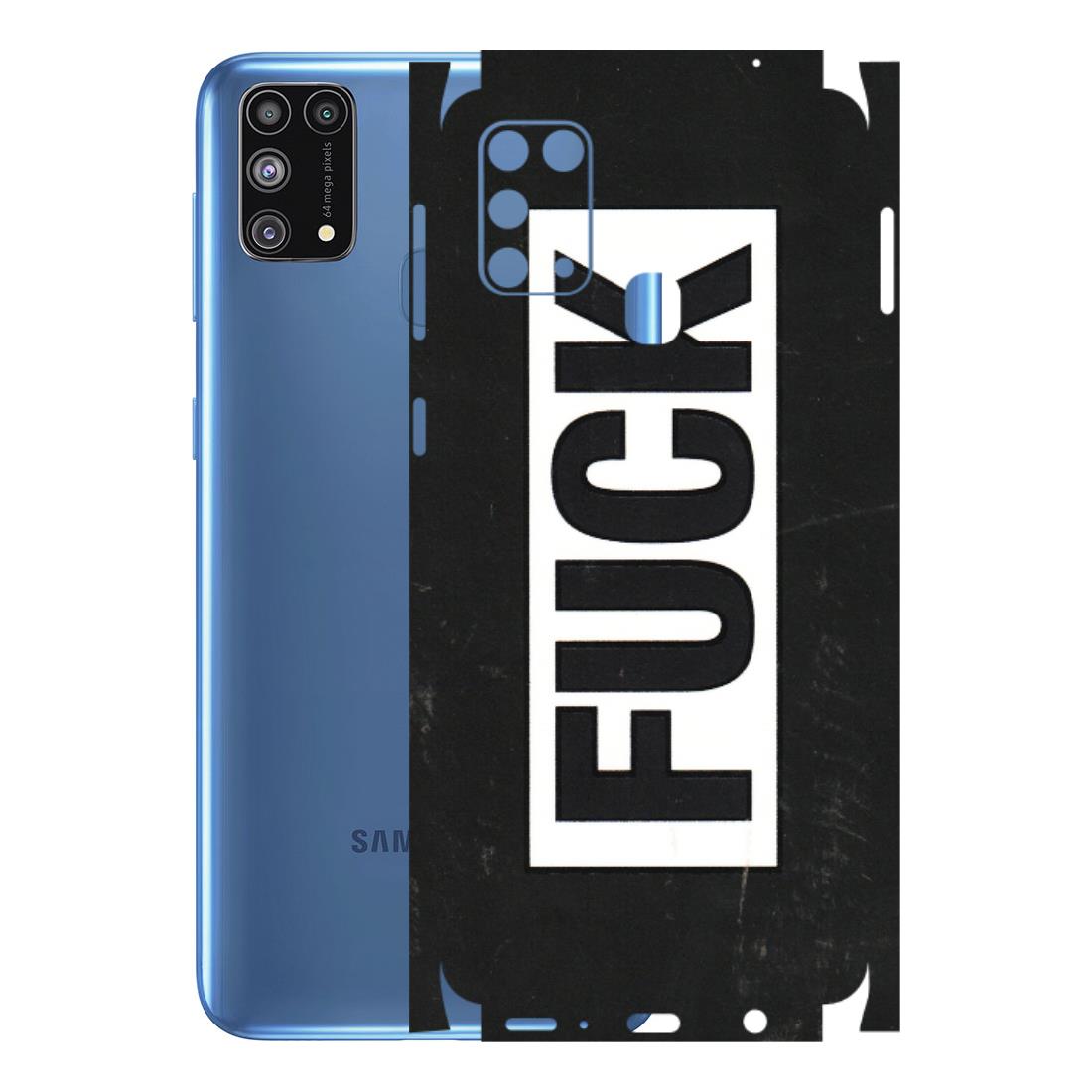 Samsung M/F/Note/Flip and C Phone Skins (All Models) - The F Word - 3D Embossed Finish (L-255) Samsung Galaxy M31