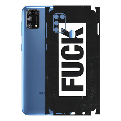 Samsung M/F/Note/Flip and C Phone Skins (All Models) - The F Word - 3D Embossed Finish (L-255) Samsung Galaxy M31