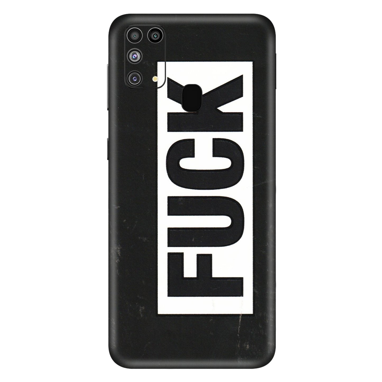 Samsung M/F/Note/Flip and C Phone Skins (All Models) - The F Word - 3D Embossed Finish (L-255) Samsung Galaxy M31