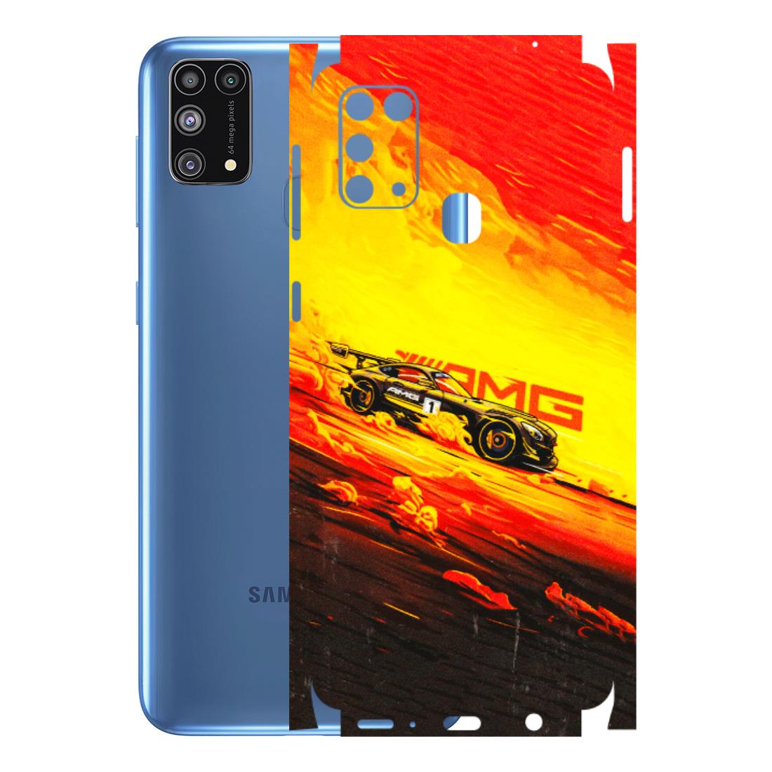 Samsung M/F/Note/Flip and C Phone Skins (All Models) - AMG Car Speed Cover - 3D Embossed Finish (L-256) Samsung Galaxy M31