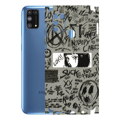 Samsung M/F/Note/Flip and C Phone Skins (All Models) - Never Have Love Anime - 3D Embossed Finish (L-260) Samsung Galaxy M31
