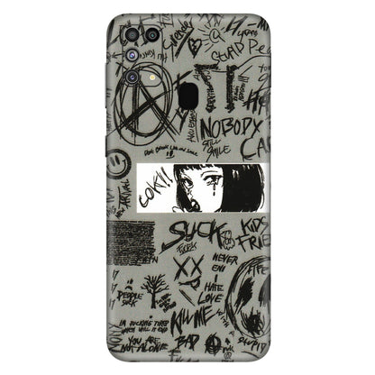 Samsung M/F/Note/Flip and C Phone Skins (All Models) - Never Have Love Anime - 3D Embossed Finish (L-260) Samsung Galaxy M31