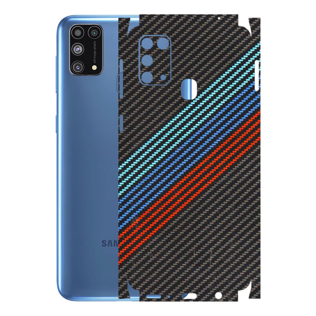 Samsung M/F/Note/Flip and C Phone Skins (All Models) - Carbon BM - 3D Embossed Finish (L-302) Samsung Galaxy M31