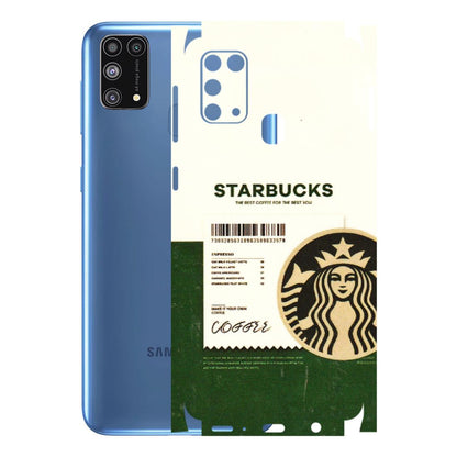 Samsung M/F/Note/Flip and C Phone Skins (All Models) - Starbucks Barcode - 3D Embossed Finish (L-308) Samsung Galaxy M31