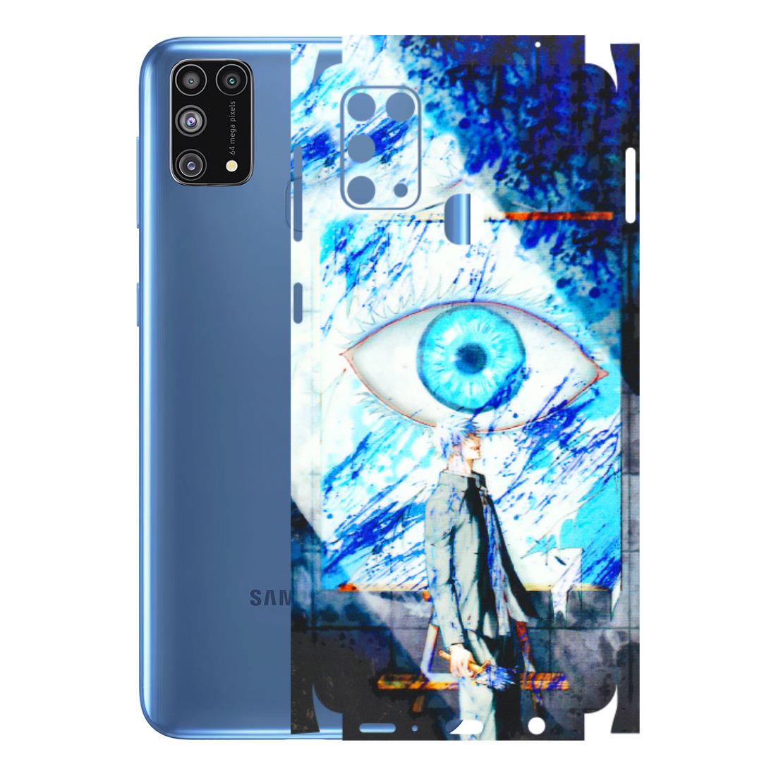 Samsung M/F/Note/Flip and C Phone Skins (All Models) - Anime Sea Blue Eye - 3D Embossed Finish (L-318) Samsung Galaxy M31
