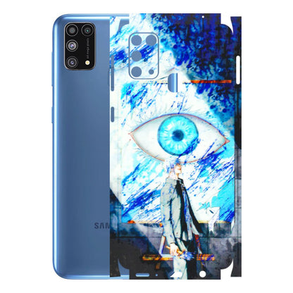 Samsung M/F/Note/Flip and C Phone Skins (All Models) - Anime Sea Blue Eye - 3D Embossed Finish (L-318) Samsung Galaxy M31
