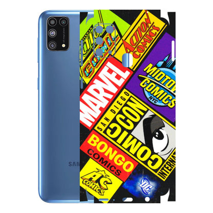 Samsung M/F/Note/Flip and C Phone Skins (All Models) - Bongo Comic Con - 3D Embossed Finish (L-325) Samsung Galaxy M31