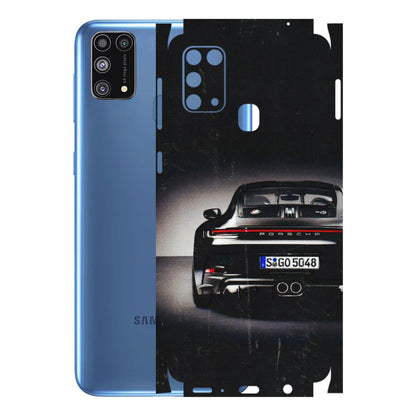 Samsung M/F/Note/Flip and C Phone Skins (All Models) - New Black Porsche GT3 - 3D Embossed Finish (L-327) Samsung Galaxy M31
