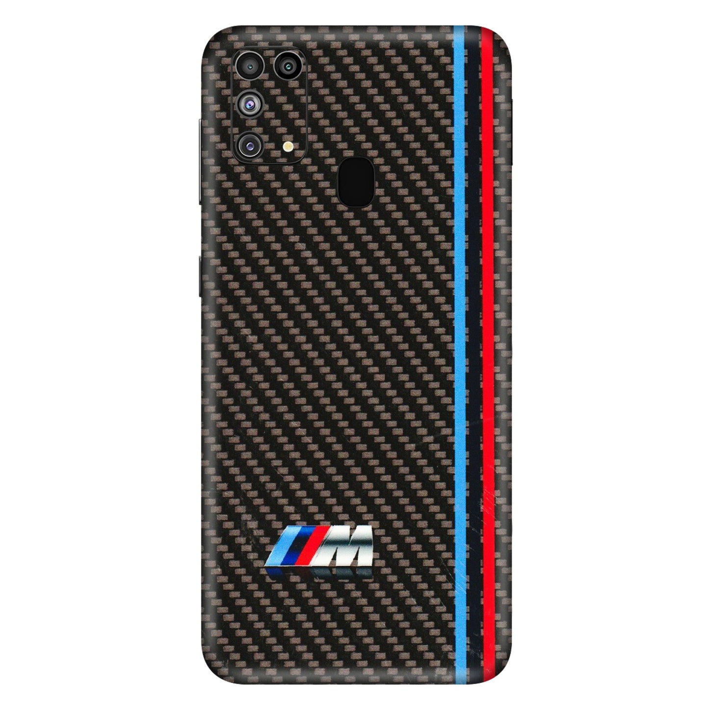 Samsung M/F/Note/Flip and C Phone Skins (All Models) - BM Carbon Fiber Feels - 3D Embossed Finish (L-38) Samsung Galaxy M31