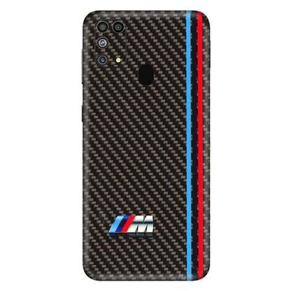 Samsung M/F/Note/Flip and C Phone Skins (All Models) - BM Carbon Fiber Feels - 3D Embossed Finish (L-38) Samsung Galaxy M31