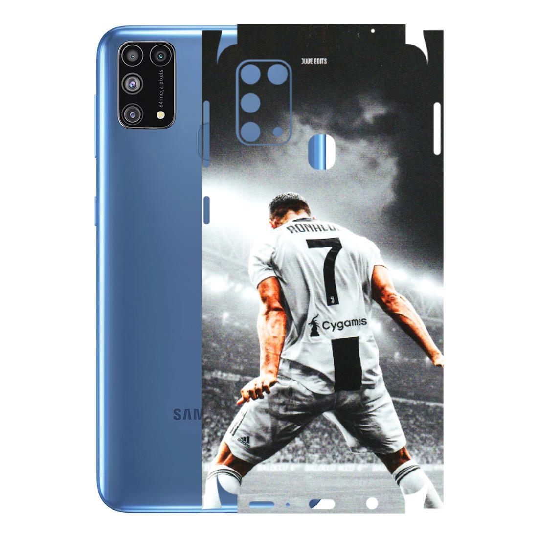 Samsung M/F/Note/Flip and C Phone Skins (All Models) - Ronaldo CR7 Crazy - 3D Embossed Finish (L-44) Samsung Galaxy M31
