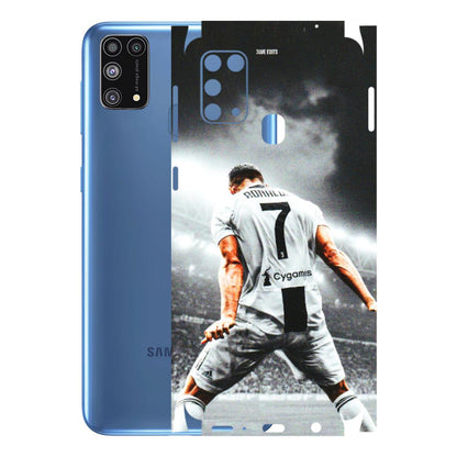 Samsung M/F/Note/Flip and C Phone Skins (All Models) - Ronaldo CR7 Crazy - 3D Embossed Finish (L-44) Samsung Galaxy M31