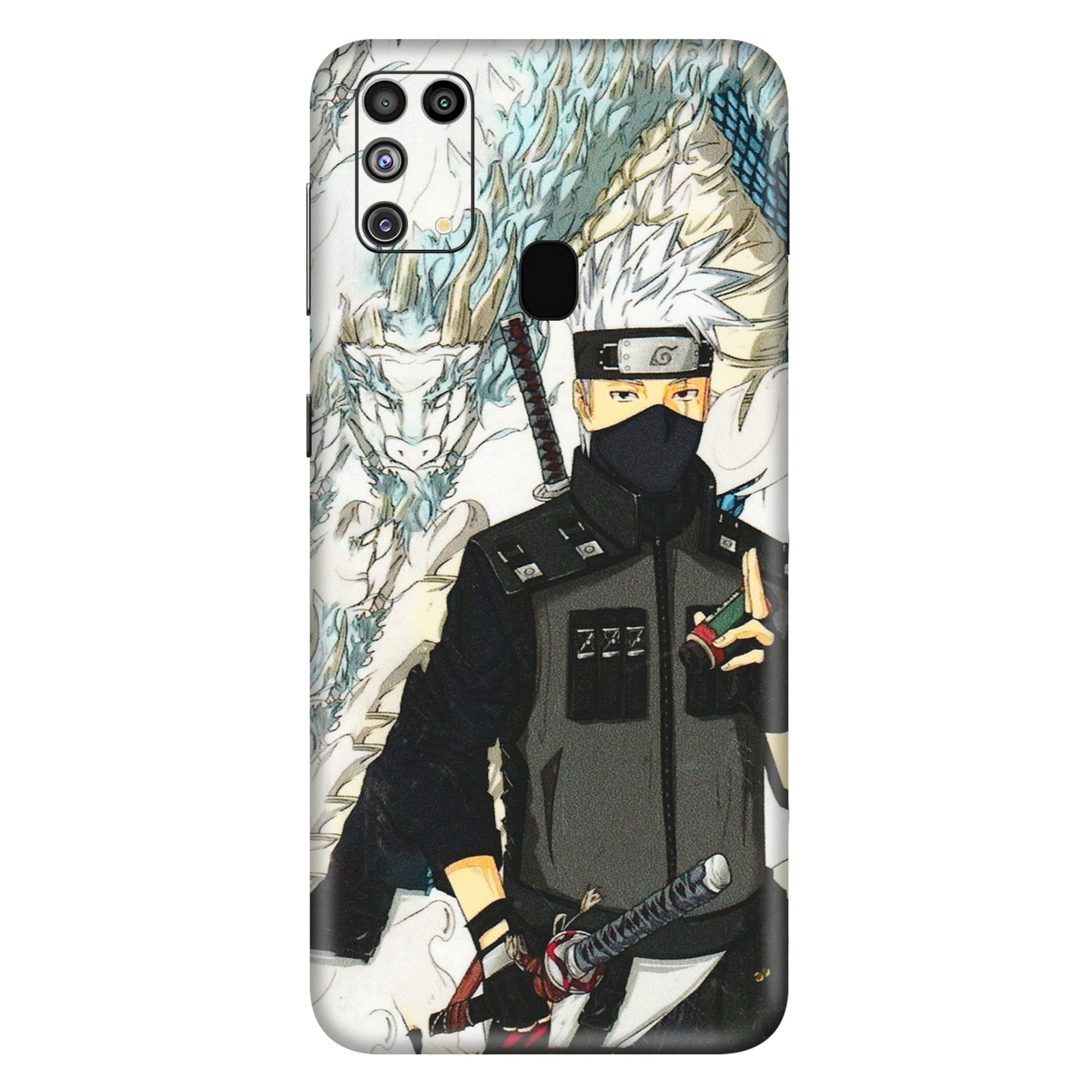 Samsung M/F/Note/Flip and C Phone Skins (All Models) - Kakashi Hatake Naruto Anime - 3D Embossed Finish (L-46) Samsung Galaxy M31