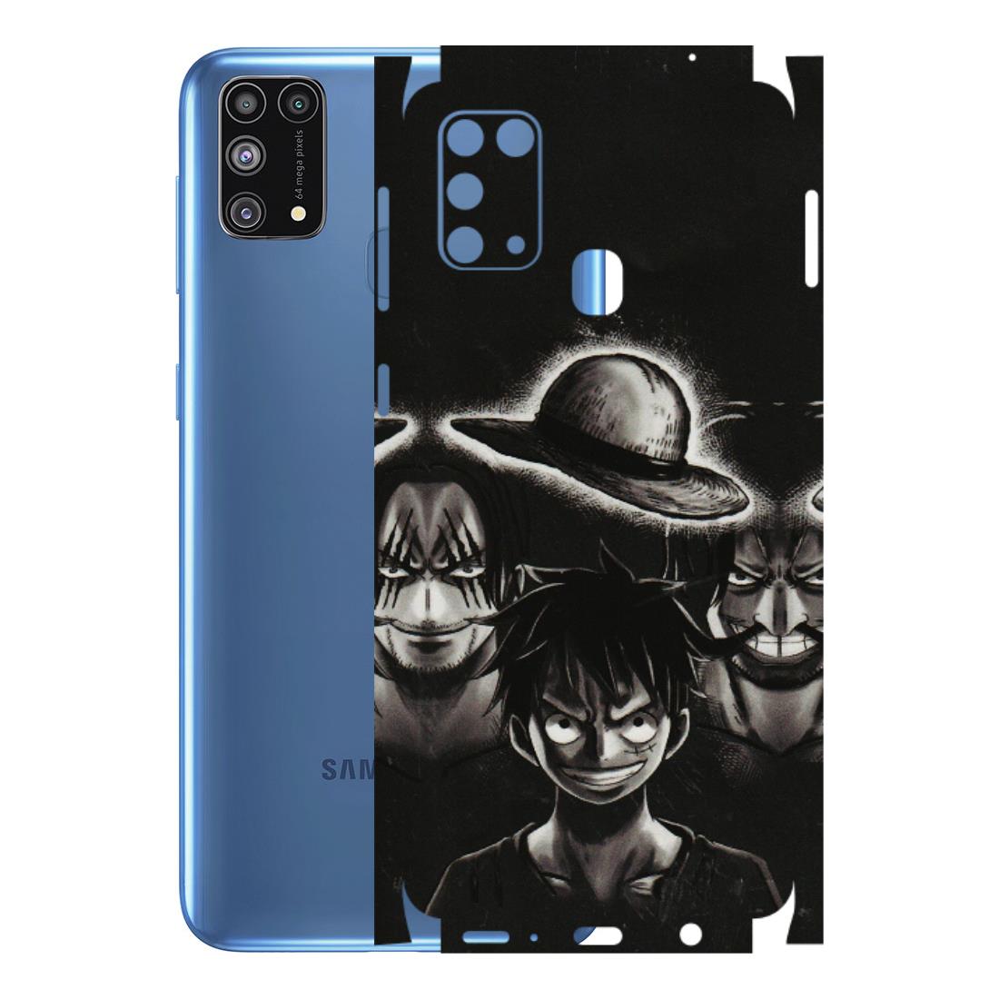Samsung M/F/Note/Flip and C Phone Skins (All Models) - Black Luffy Hat - 3D Embossed Finish (L-57) Samsung Galaxy M31