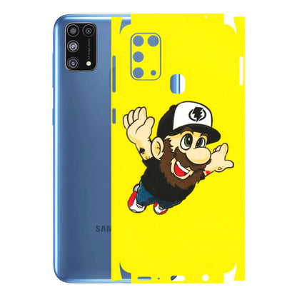 Samsung M/F/Note/Flip and C Phone Skins (All Models) - Flying Beardo - 3D Embossed Finish (L-60) Samsung Galaxy M31