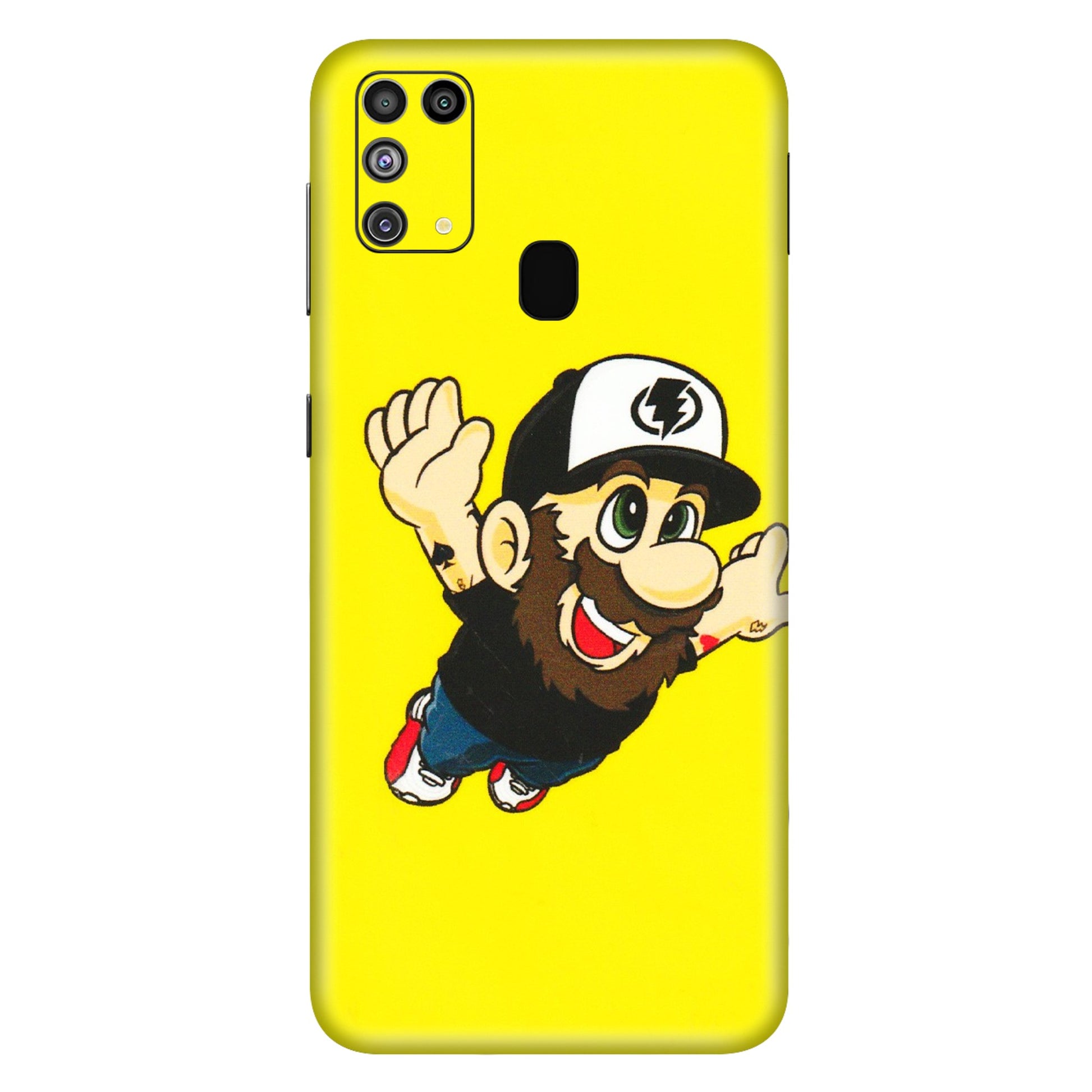 Samsung M/F/Note/Flip and C Phone Skins (All Models) - Flying Beardo - 3D Embossed Finish (L-60) Samsung Galaxy M31