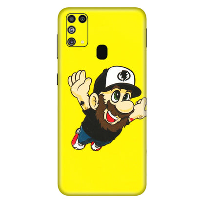 Samsung M/F/Note/Flip and C Phone Skins (All Models) - Flying Beardo - 3D Embossed Finish (L-60) Samsung Galaxy M31