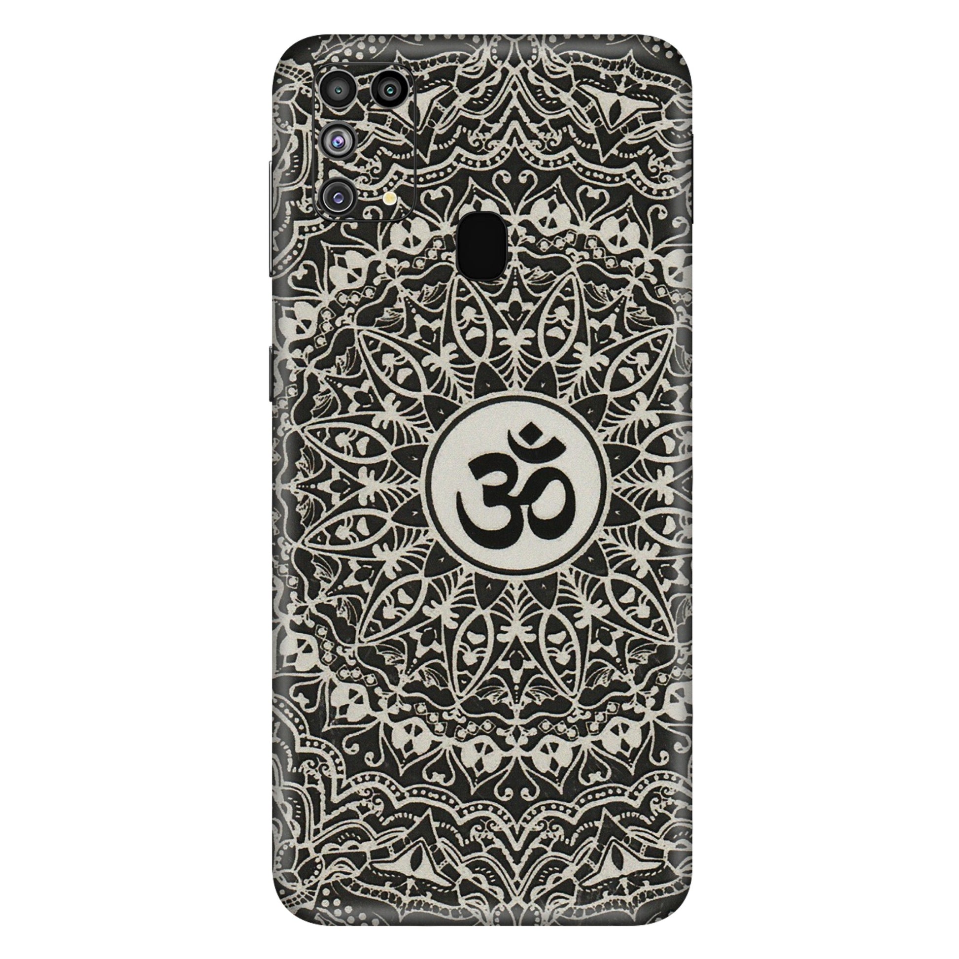 Samsung M/F/Note/Flip and C Phone Skins (All Models) - Aum Elegant Mandala - 3D Embossed Finish (L-62) Samsung Galaxy M31