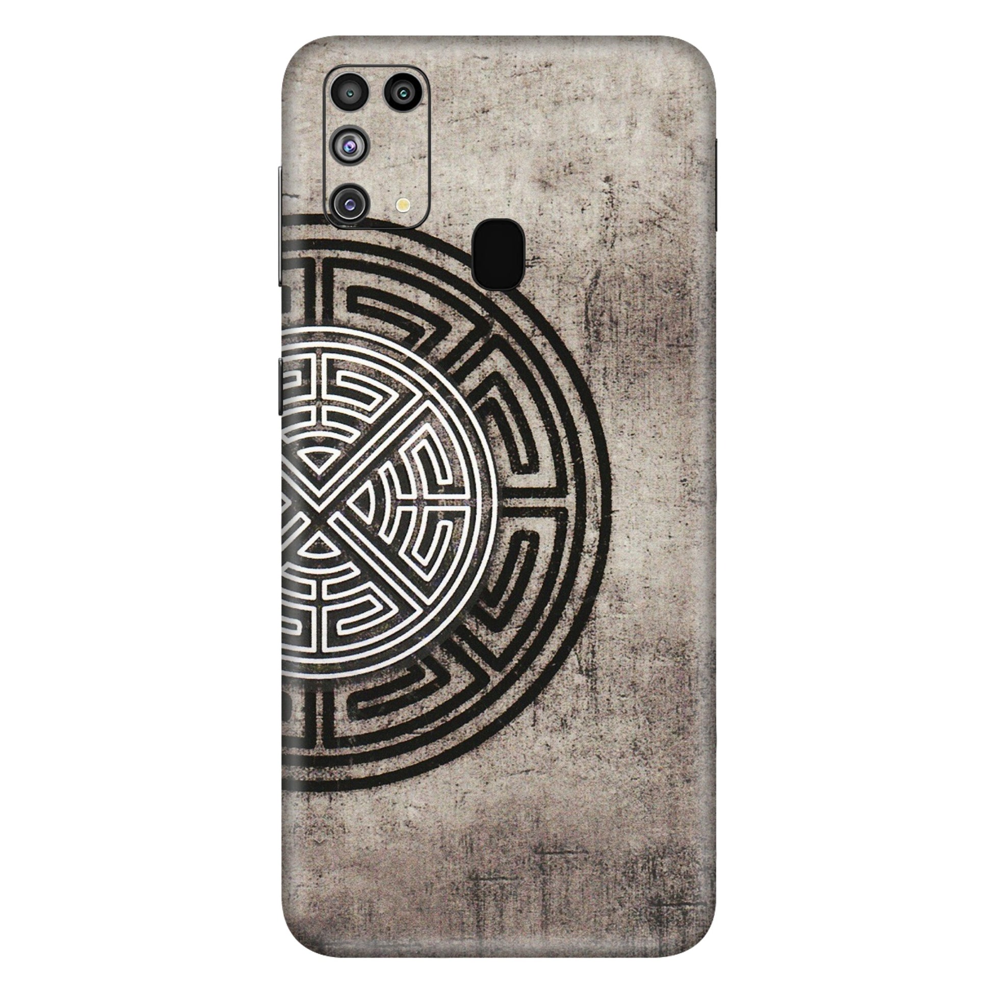Samsung M/F/Note/Flip and C Phone Skins (All Models) - Mysterious Circular Design - 3D Embossed Finish (L-63) Samsung Galaxy M31