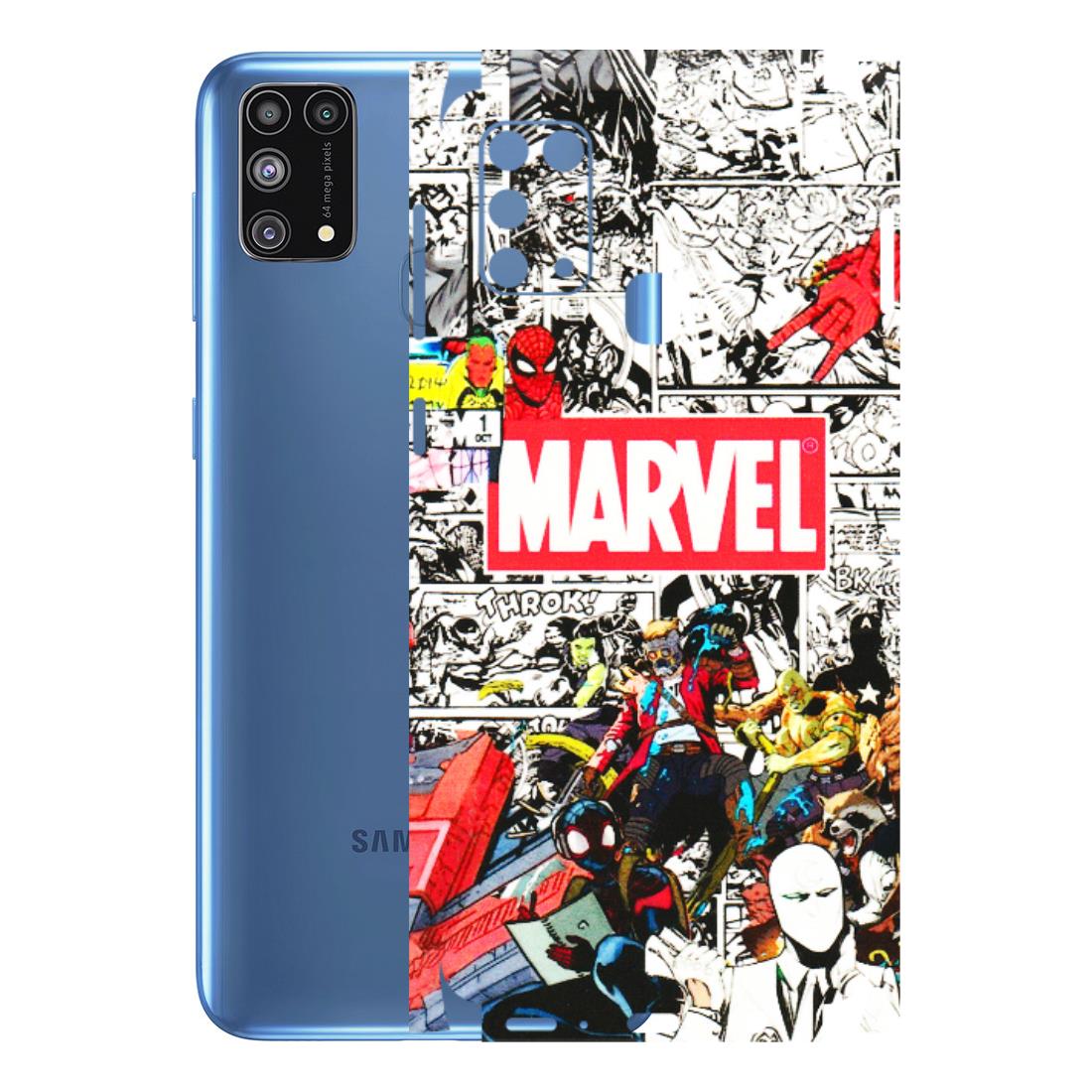 Samsung M/F/Note/Flip and C Phone Skins (All Models) - Marvel Colorful Comic - 3D Embossed Finish (L-64) Samsung Galaxy M31
