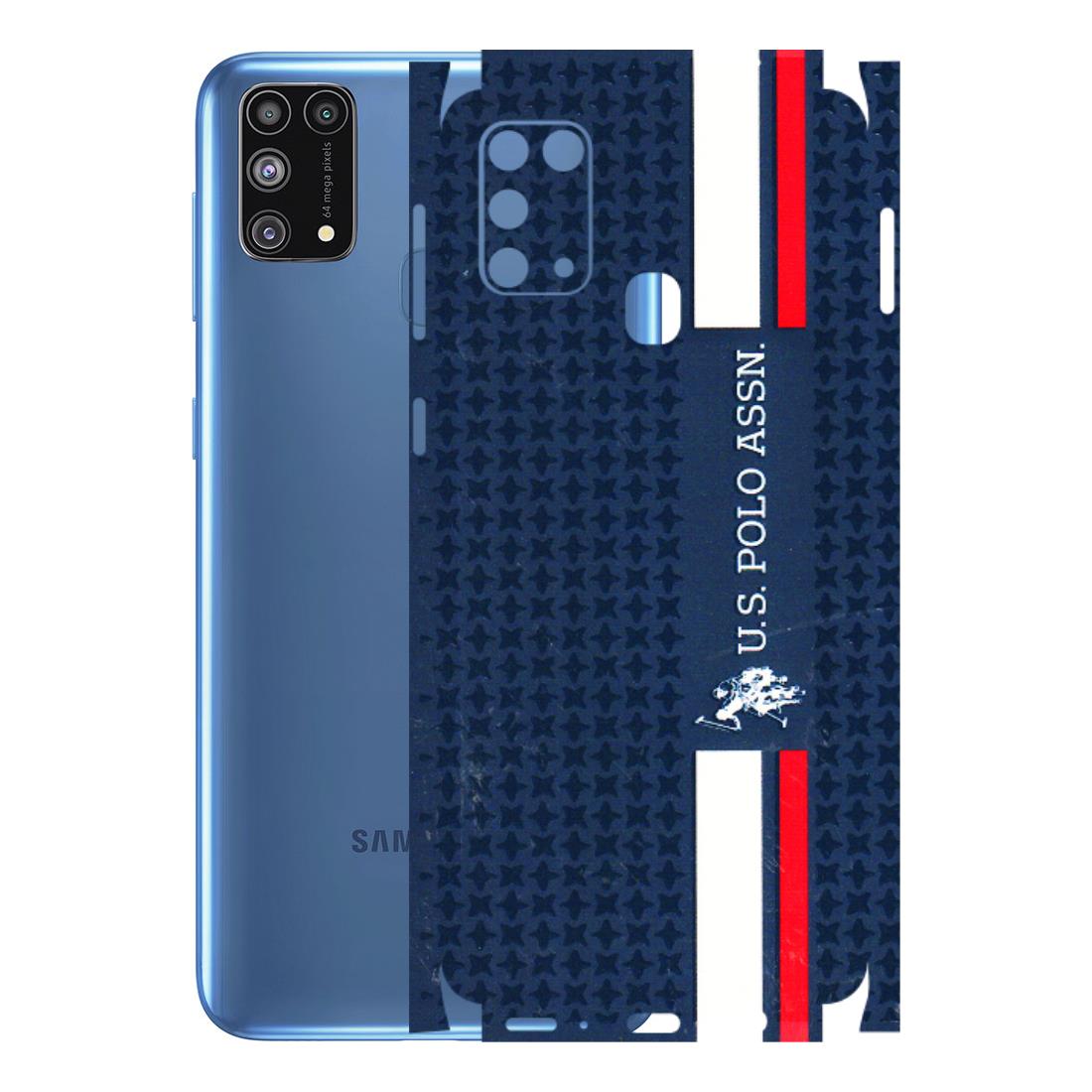 Samsung M/F/Note/Flip and C Phone Skins (All Models) - US POLO Designer Brand - 3D Embossed Finish (L-65) Samsung Galaxy M31