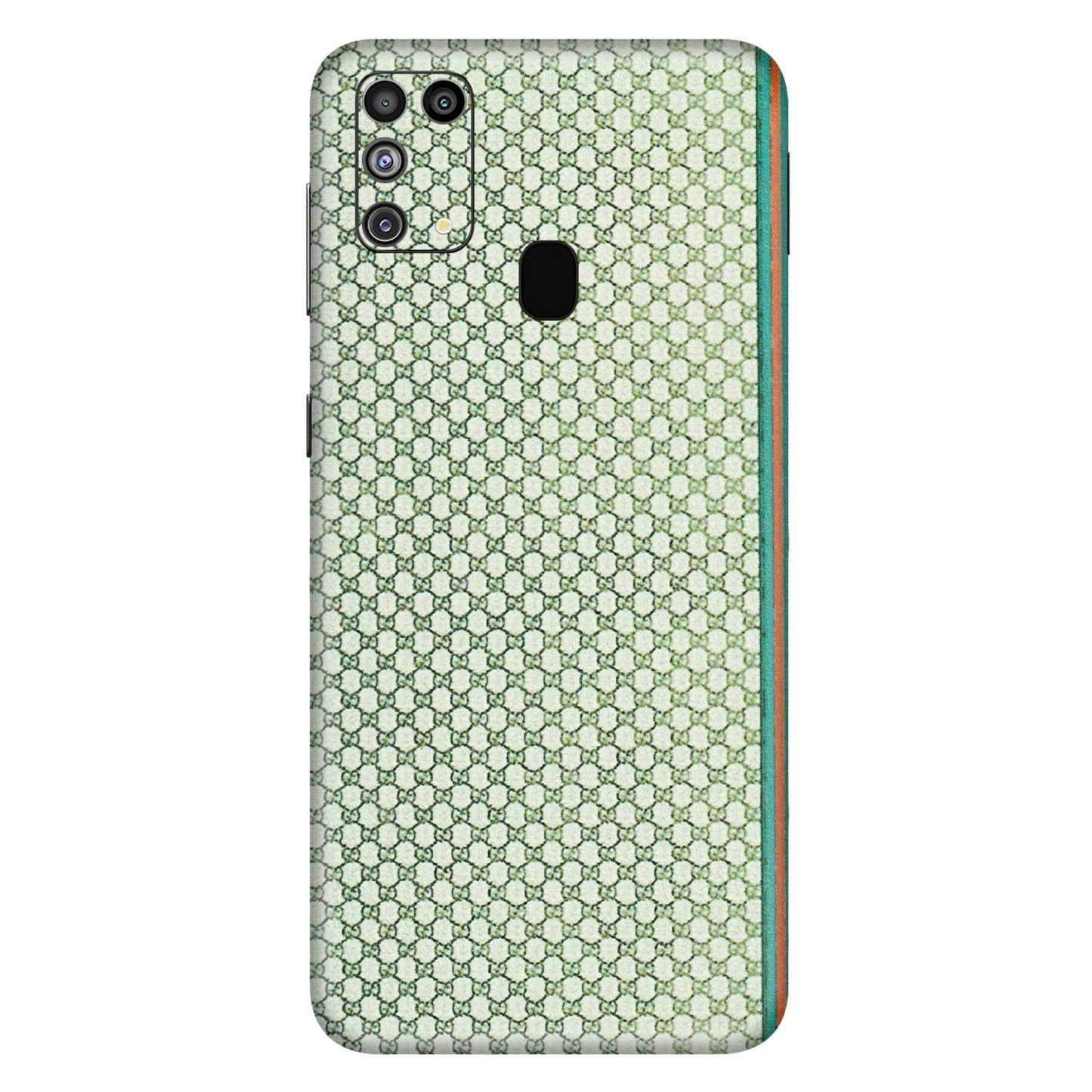 Samsung M/F/Note/Flip and C Phone Skins (All Models) - Gucci Fabric Pattern - 3D Embossed Finish (L-73) Samsung Galaxy M31