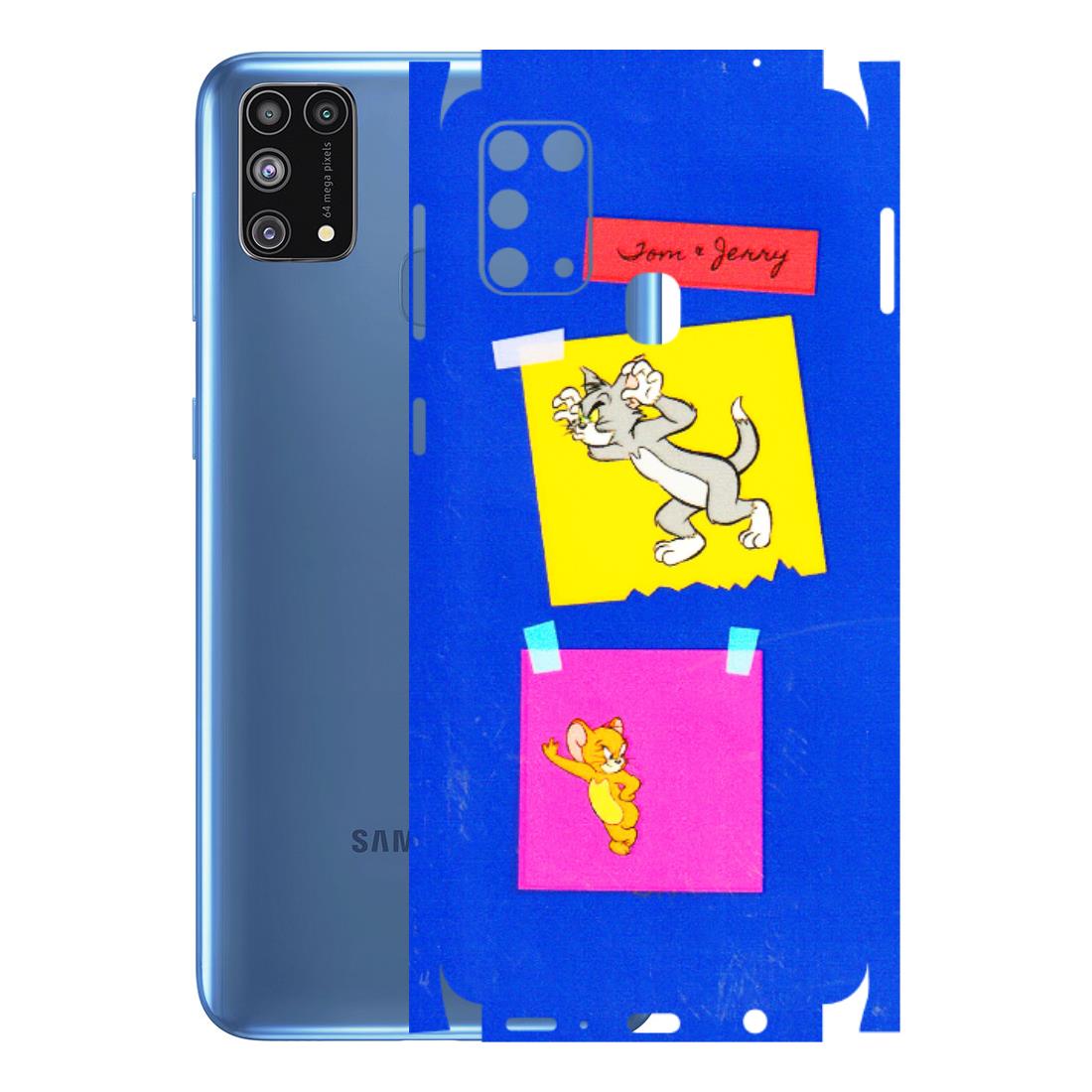 Samsung M/F/Note/Flip and C Phone Skins (All Models) - Tom N Jerry Sticky Notes - 3D Embossed Finish (L-88) Samsung Galaxy M31