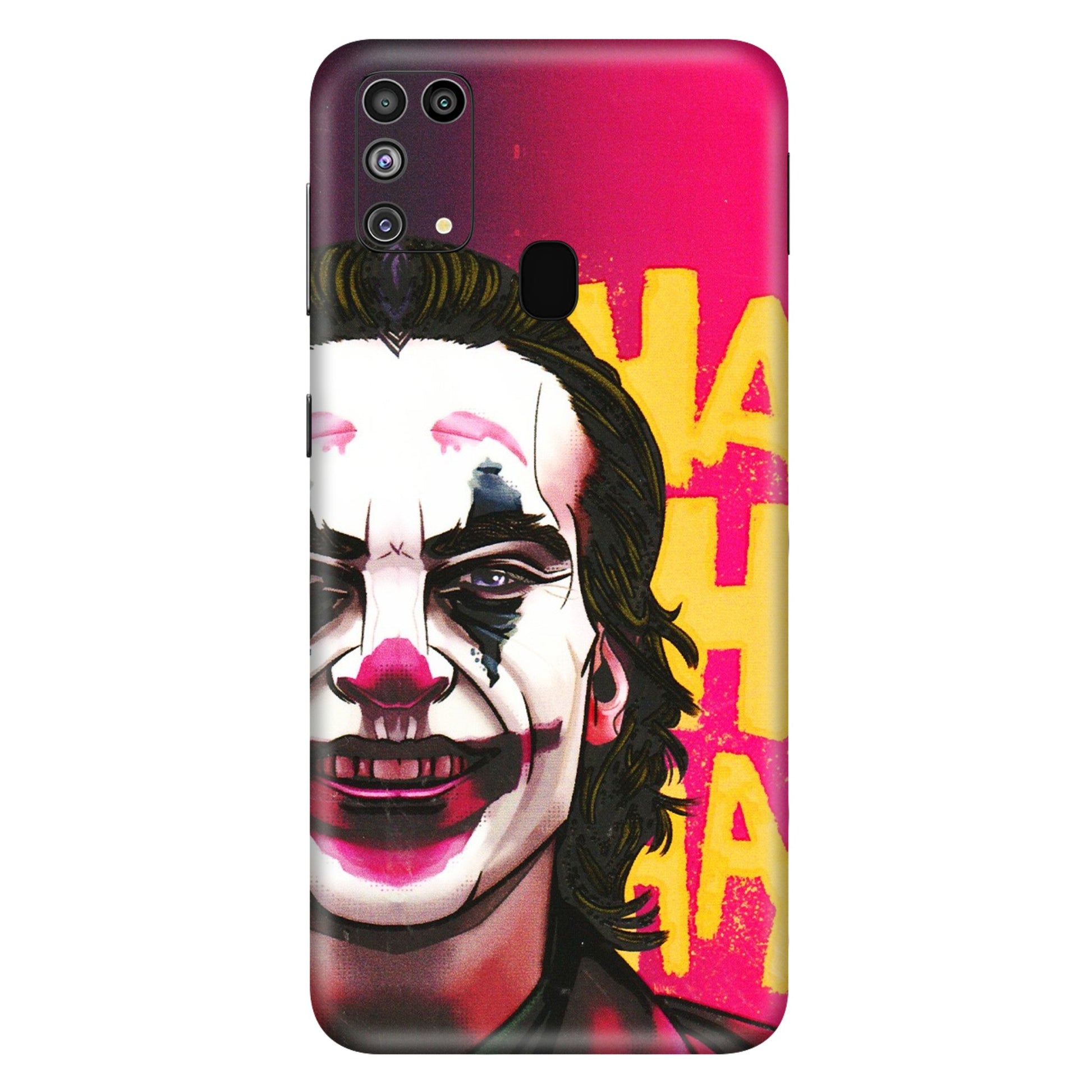 Samsung M/F/Note/Flip and C Phone Skins (All Models) - Joker Evil Laugh - 3D Embossed Finish (L-97) Samsung Galaxy M31