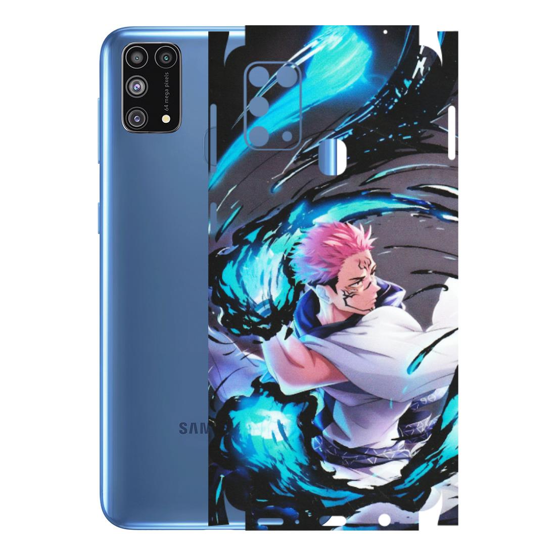 Samsung M/F/Note/Flip and C Phone Skins (All Models) - New Jujutsu Kaisen Grey Blue Anime - Matte Finish (M-127) Samsung Galaxy M31