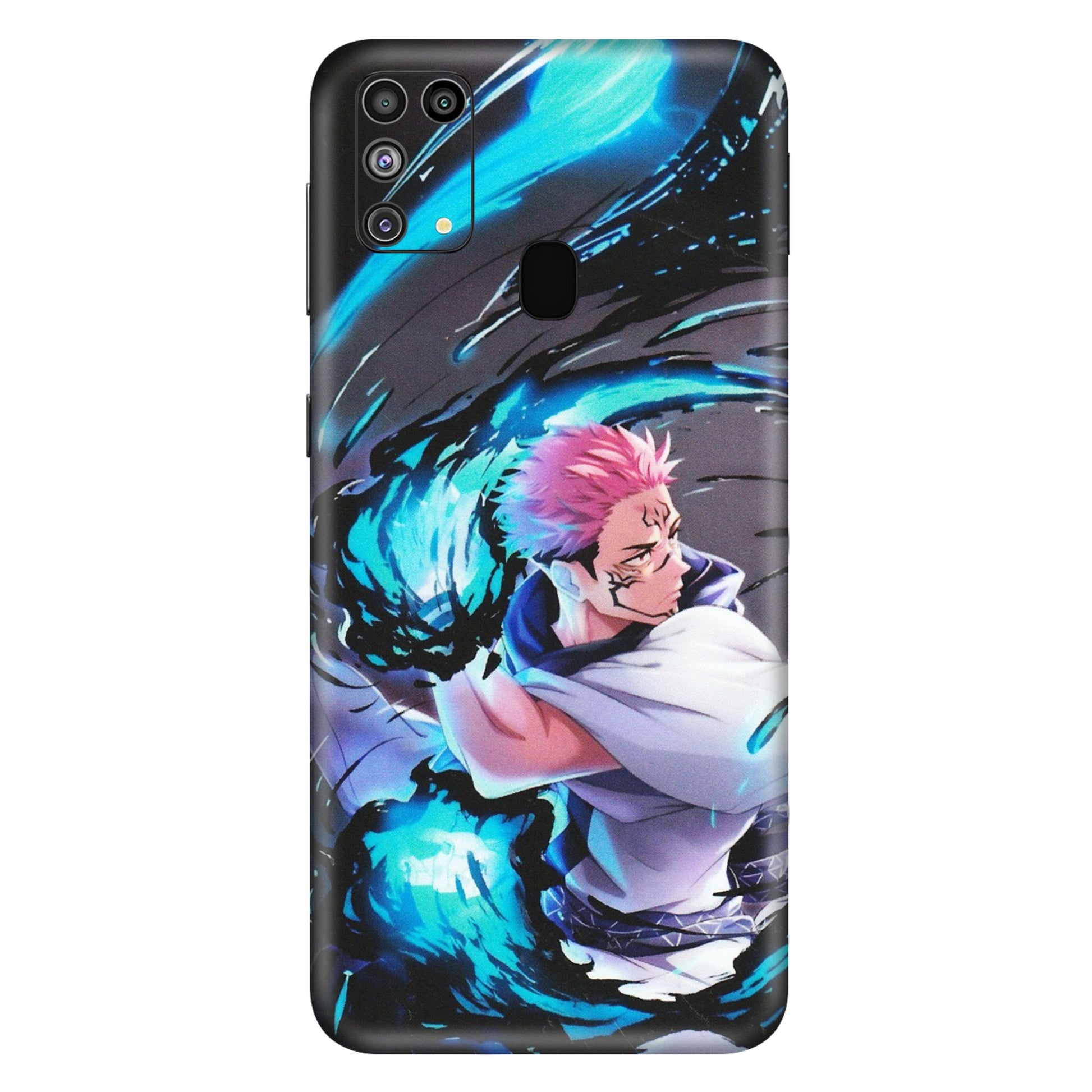Samsung M/F/Note/Flip and C Phone Skins (All Models) - New Jujutsu Kaisen Grey Blue Anime - Matte Finish (M-127) Samsung Galaxy M31