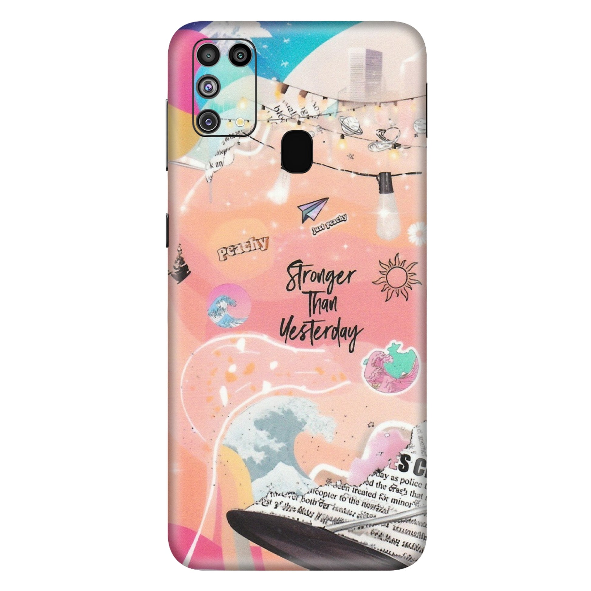 Samsung M/F/Note/Flip and C Phone Skins (All Models) - Stronger Then Yesterday - Matte Finish (M-128) Samsung Galaxy M31