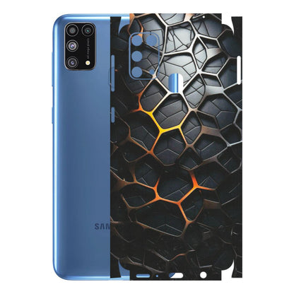 Samsung M/F/Note/Flip and C Phone Skins (All Models) - New Abstract Graphite Tiles - Matte Finish (M-130) Samsung Galaxy M31
