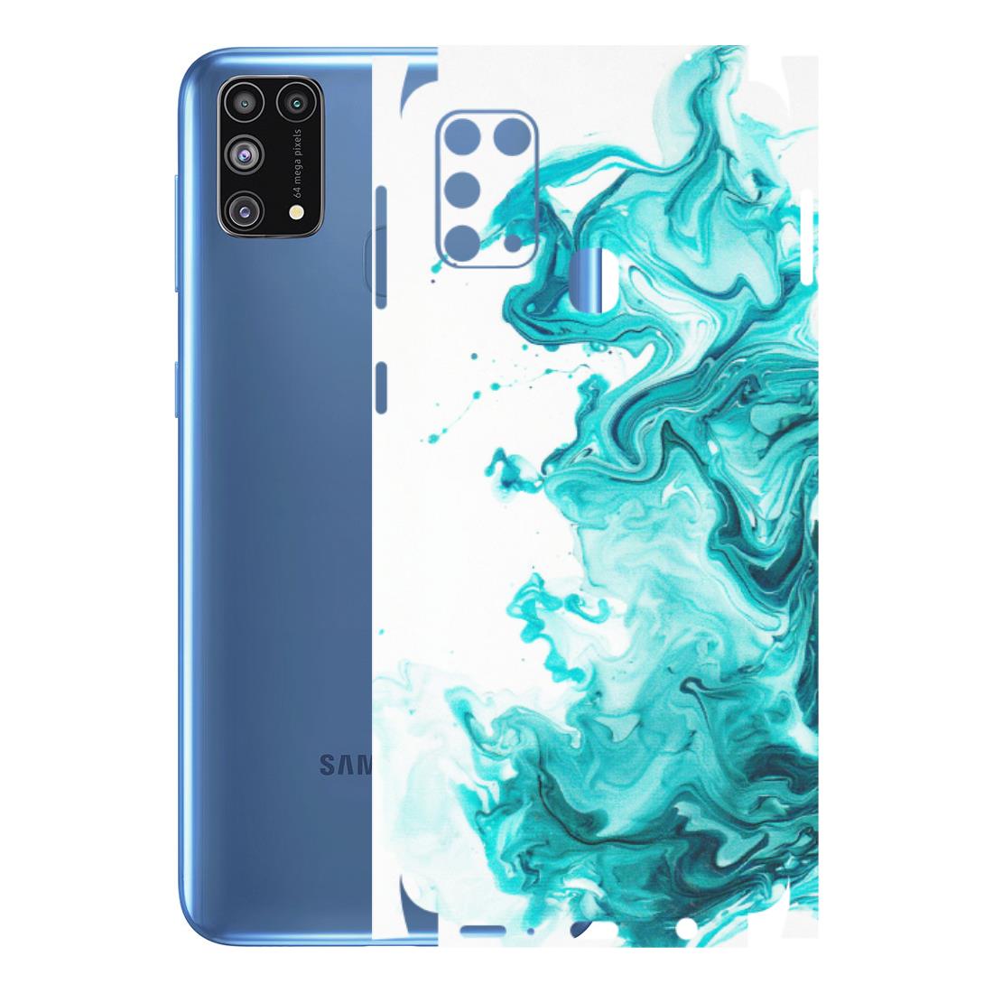 Samsung M/F/Note/Flip and C Phone Skins (All Models) - Sky Blue Abstract Colour - Matte Finish (M-146) Samsung Galaxy M31