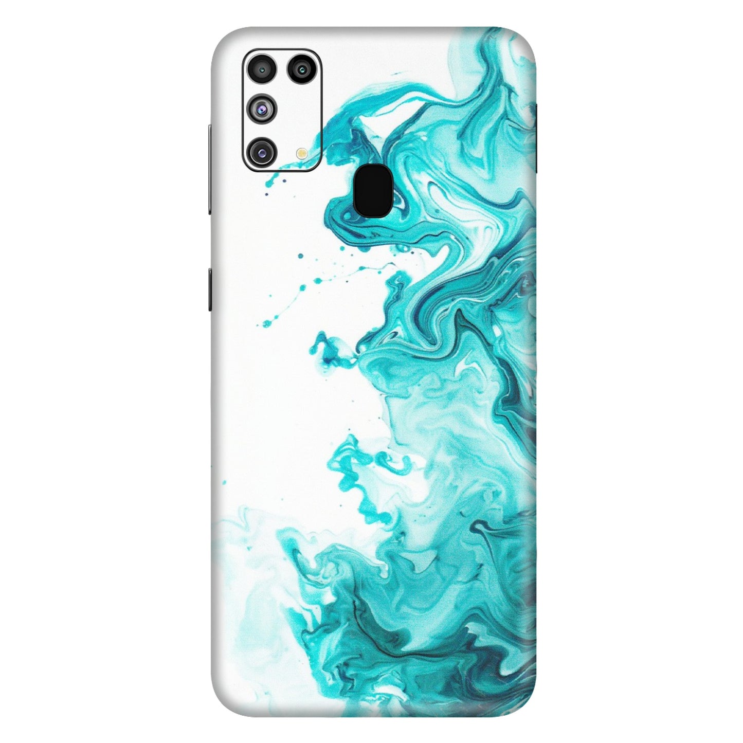 Samsung M/F/Note/Flip and C Phone Skins (All Models) - Sky Blue Abstract Colour - Matte Finish (M-146) Samsung Galaxy M31