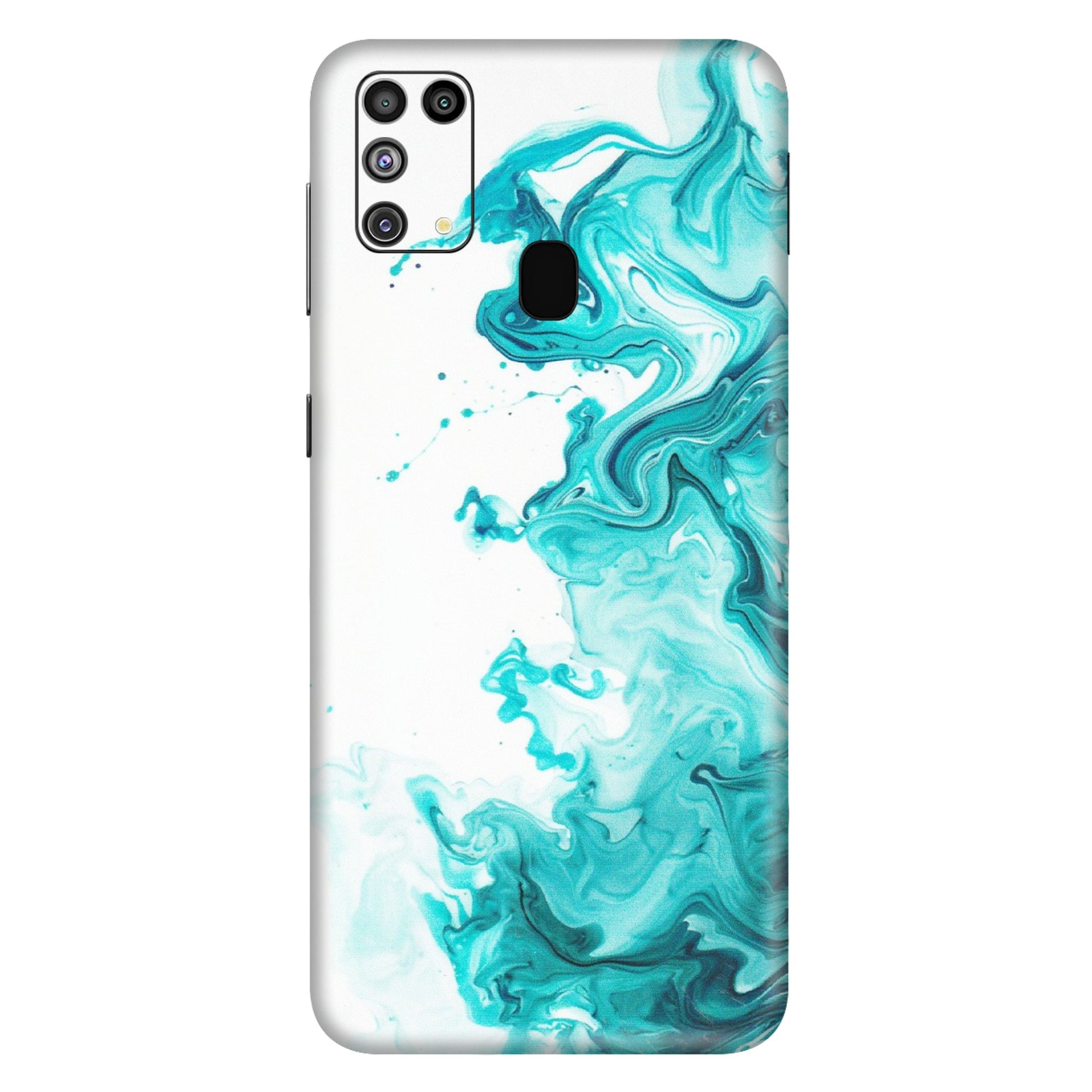 Samsung M/F/Note/Flip and C Phone Skins (All Models) - Sky Blue Abstract Colour - Matte Finish (M-146) Samsung Galaxy M31