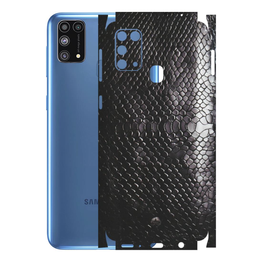 Samsung M/F/Note/Flip and C Phone Skins (All Models) - Black Snack Leather - Matte Finish (M-147) Samsung Galaxy M31