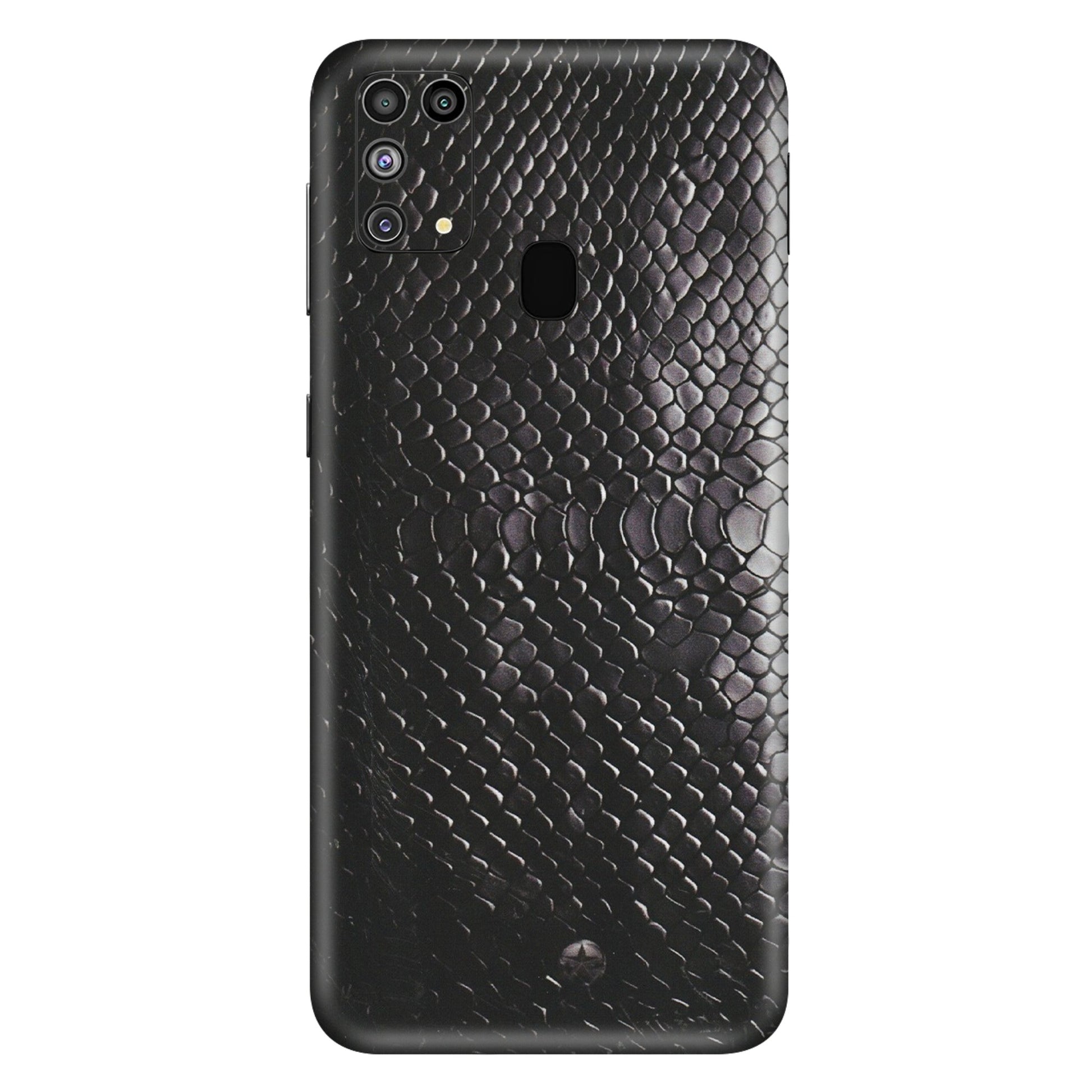 Samsung M/F/Note/Flip and C Phone Skins (All Models) - Black Snack Leather - Matte Finish (M-147) Samsung Galaxy M31