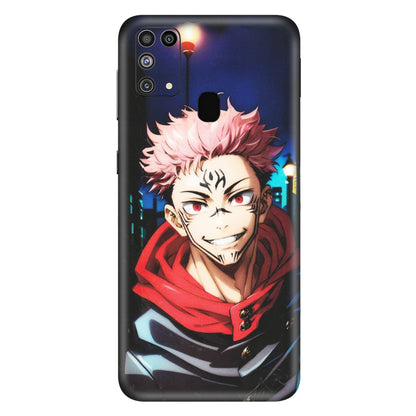 Samsung M/F/Note/Flip and C Phone Skins (All Models) - Yuji Itadori Funny Face Anime - Matte Finish (M-152) Samsung Galaxy M31