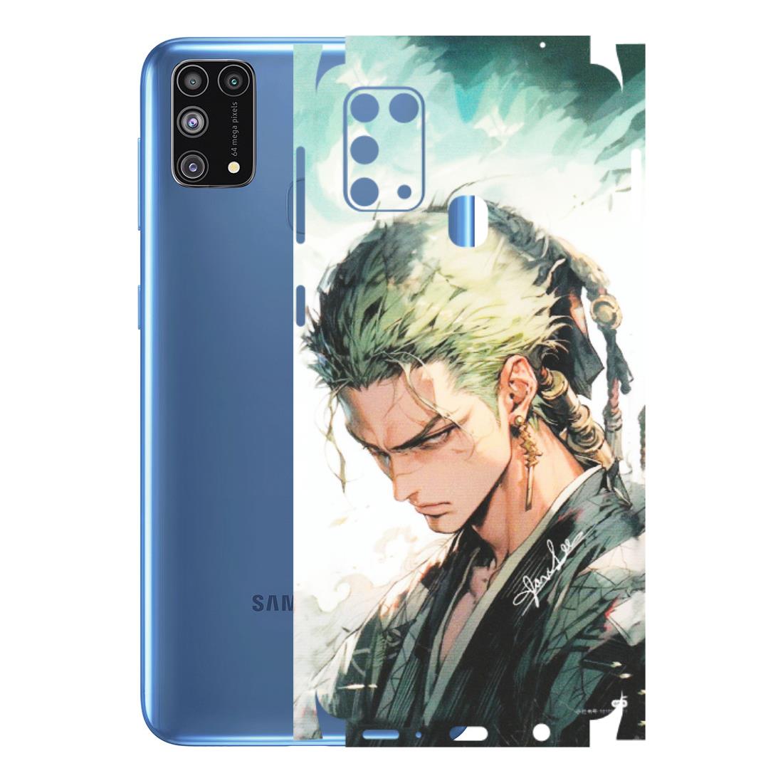 Samsung M/F/Note/Flip and C Phone Skins (All Models) - Pirate Hunter One Piece Anime - Matte Finish (M-157) Samsung Galaxy M31