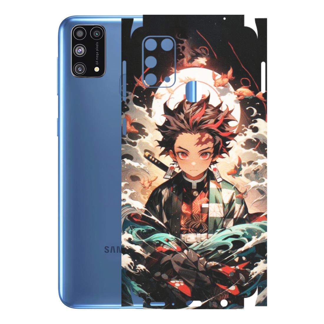 Samsung M/F/Note/Flip and C Phone Skins (All Models) - Tanjiro Demon Slayer Anime - Matte Finish (M-158) Samsung Galaxy M31