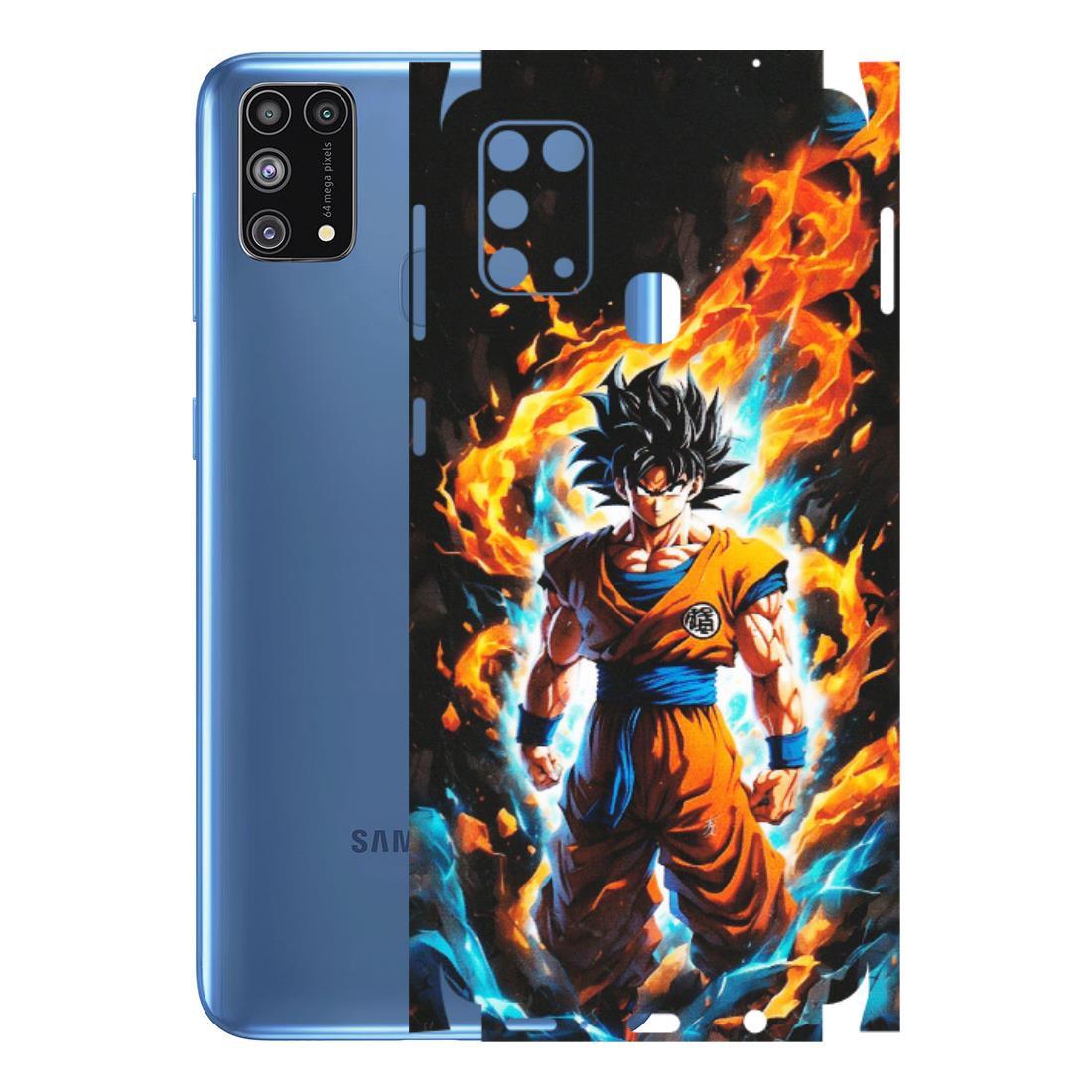 Samsung M/F/Note/Flip and C Phone Skins (All Models) - Goku Transformation Anime - Matte Finish (M-159) Samsung Galaxy M31